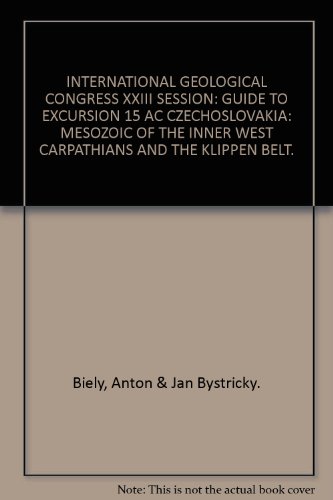 INTERNATIONAL GEOLOGICAL CONGRESS XXIII SESSION: GUIDE TO EXCURSION 15 AC CZECHOSLOVAKIA: MESOZOIC OF THE INNER WEST CARPATHIANS AND THE KLIPPEN BELT.