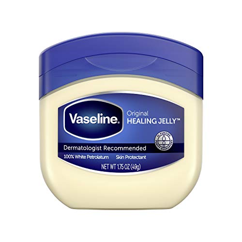 Vaseline Healing Jelly For Dry Skin and Eczema Relief Original 100% Pure Petroleum Jelly 1.75 oz