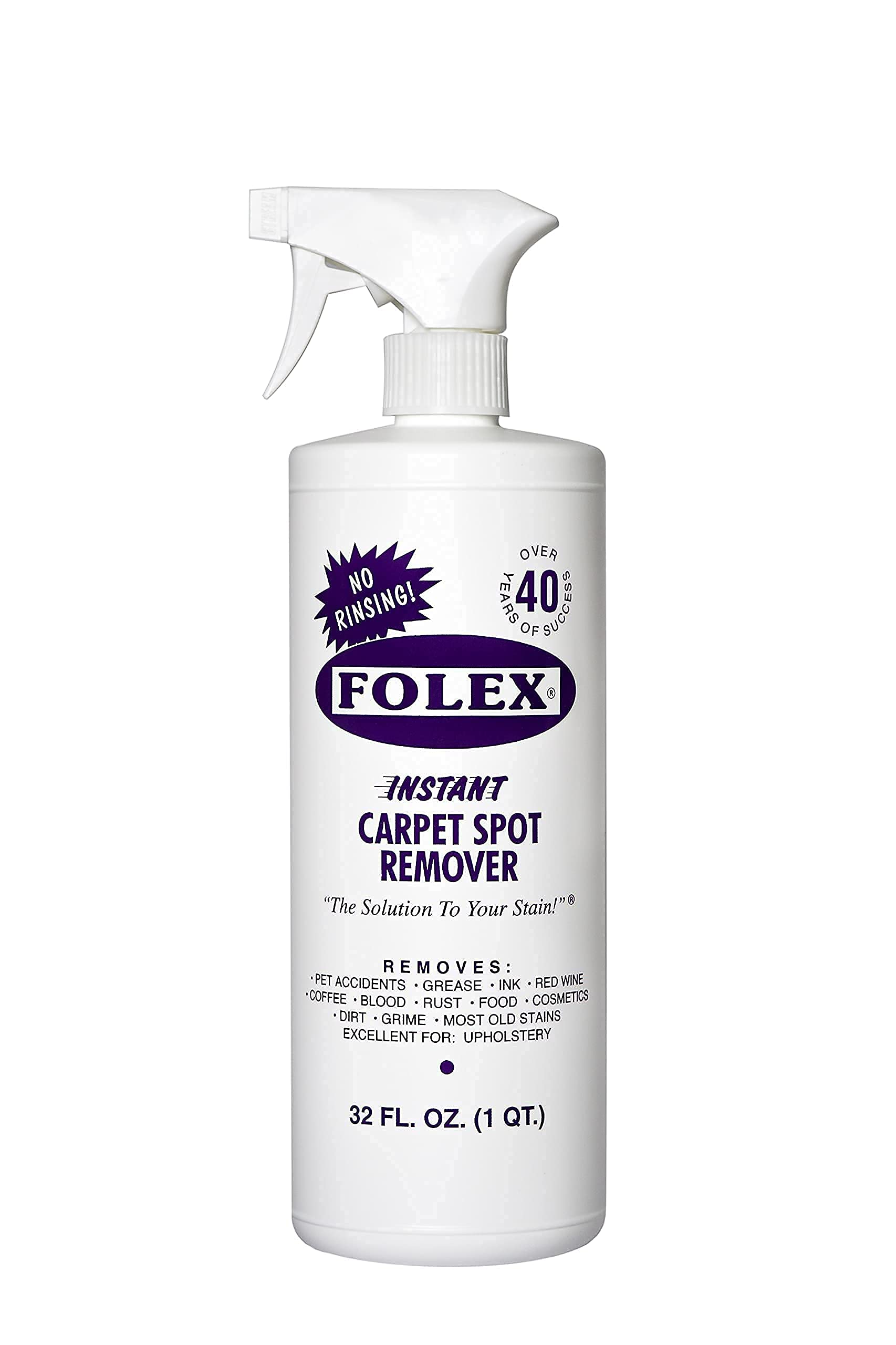 Book Cover Folex Carpet Spot Remover, 32 oz Odor Free 32 Fl Oz (Pack of 1)