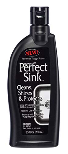 Book Cover Hope's Perfect Sink Cleaner and Polish, Restorative, Removes Stains, Cast Iron, Corian, Composite, Acrylic, 8.5 Fl Oz