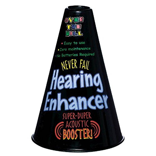 Book Cover The Party Continuous Adult Birthday Party Senior Moments Hearing Aid , Black , 8 1/4