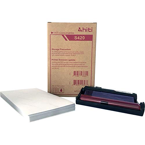 Book Cover HiTi S420 Paper and Ribbon for 50 4 x 6 prints 87.P3304.03BV for printers S420