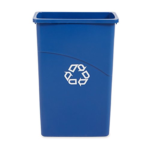 Book Cover Rubbermaid Slim Jim Waste Container, 87 L - Blue