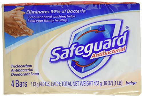 Safeguard Deodorant Antibacterial Deodorant Soap, Beige, 16 Ounce