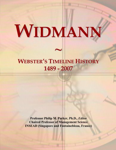 Widmann: Webster's Timeline History, 1489 - 2007