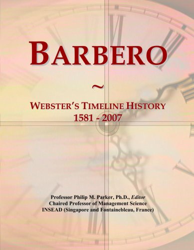 Barbero: Webster's Timeline History, 1581 - 2007