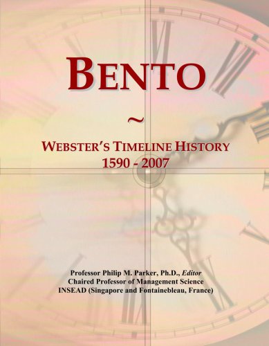 Bento: Webster's Timeline History, 1590 - 2007