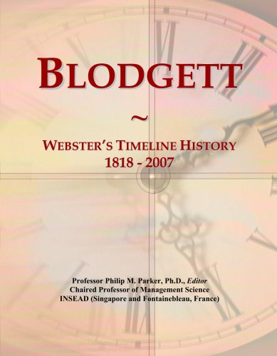 Blodgett: Webster's Timeline History, 1818 - 2007