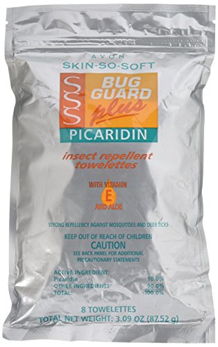 Avon Skin So Soft Bug Guard + Picaridin Towelettes 8's (Basic)