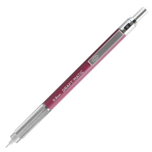 Book Cover ALVIN DM09 Draft-Matic Mechanical Pencil, 0.9mm, Stainless Steel Drawing and Design Tool for Students and Professionals, Great for Drafting, Architecture, Engineering, and Art