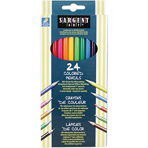 Book Cover Sargent Art 22-7224 24-Count Assorted Colored Pencils