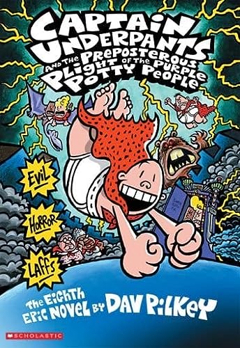 Book Cover Captain Underpants and the Preposterous Plight of the Purple Potty People