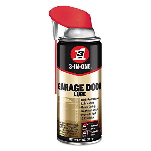 Book Cover 3-IN-ONE Professional Garage Door Lubricant with SMART STRAW SPRAYS 2 WAYS, 11 OZ