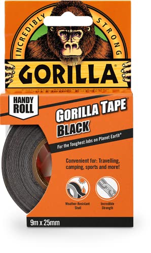Book Cover Gorilla 3044401 Tape Handy Roll, 1-Pack, Black