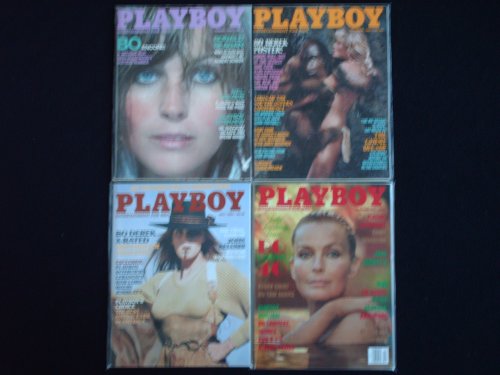PLAYBOY MAGAZINE (4ct Lot) Bo Derek Issue's - August 1980, September 1981, July 1984, December 1994