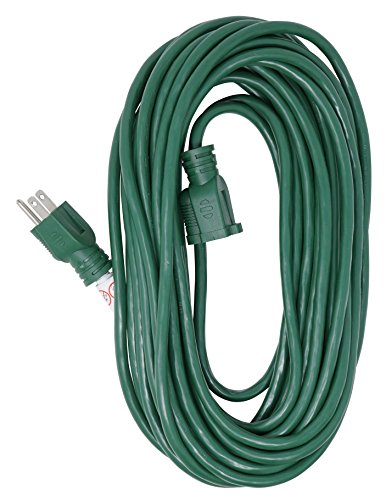 Woods 0393 16/3 40-Foot Outdoor Extension Cord, Ideal for Holiday Decorations and Christmas Lights, Green