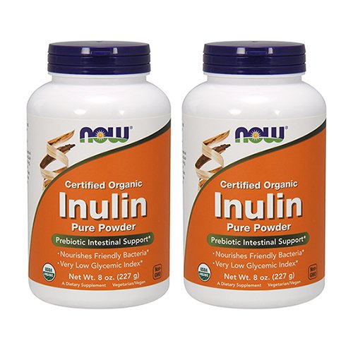 Book Cover NOW Inulin Prebiotic Fos, 8-Ounces (Pack of 2)