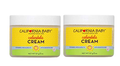 Book Cover California Baby Calendula Moisturizing Cream - Hydrates Soft, Sensitive Skin, Plant-Based, Vegan Friendly, Soothes Irritation Caused by Dry Skin on Face, Arms & Body, 2oz, 2 Pack