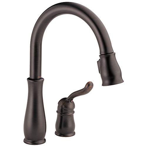 Delta Faucet Leland Oil Rubbed Bronze Kitchen Faucet, Kitchen Faucets with Pull Down Sprayer, Kitchen Sink Faucet, Faucet for Kitchen Sink with Magnetic Docking Spray Head, Venetian Bronze 978-RB-DST