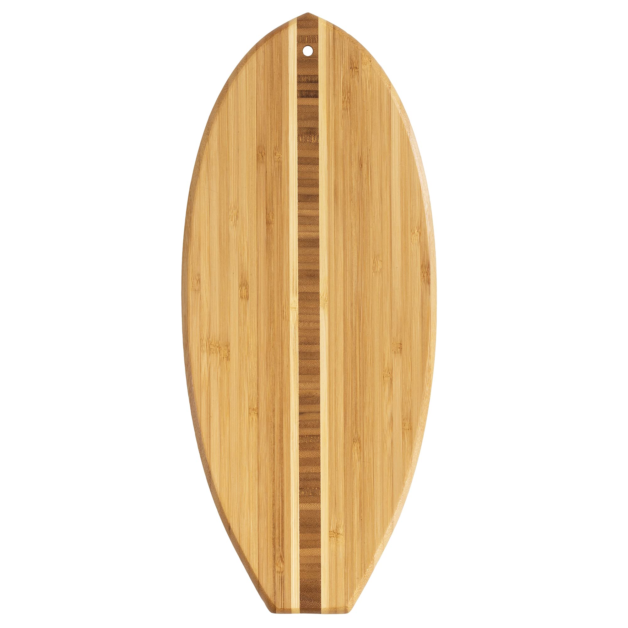Book Cover Totally Bamboo Lil' Surfer Surfboard Shaped Bamboo Serving and Cutting Board, 14-1/2
