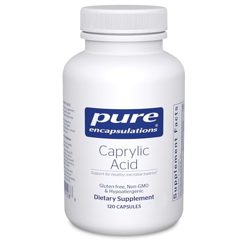 Pure Encapsulations Caprylic Acid | Supplement for Gut and Digestive Health, GI Balance, Gastrointestinal Support, and Intestinal Health* | 120 Capsules