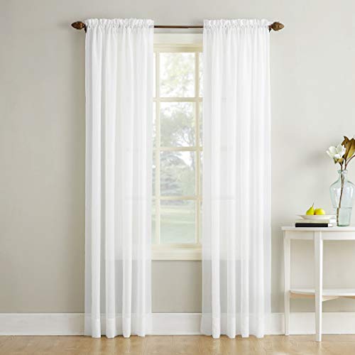 Book Cover No. 918 Erica Crushed Texture Sheer Voile Curtain Panel, 51