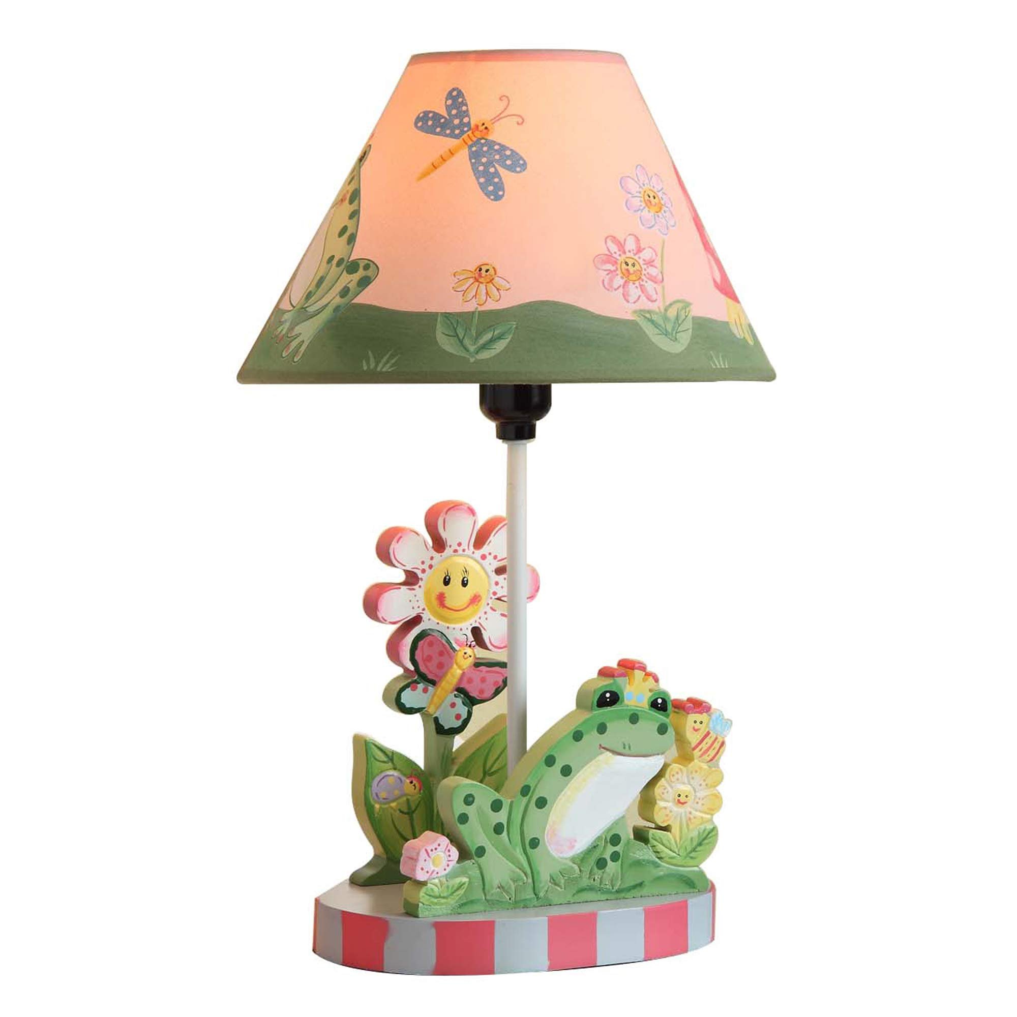 Book Cover Teamson Design Corp Fantasy Fields - Magic Garden Thematic Kids Table Lamp | Imagination Inspiring Hand Painted Details Non-Toxic, Lead Free Water-Based Paint
