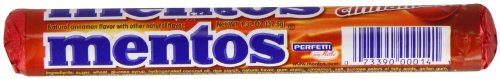 Book Cover Mentos Cinnamon Candy, 1.32-Ounce Rolls (Pack of 30)