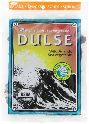 Book Cover Maine Coast Sea Vegetables Dulse, Wild Atlantic Sea Vegetable, 2-Ounce Package (Pack of 6)