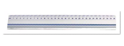 Wedo 0525430 Règle de coupe avec patin antidérapant 30 cm