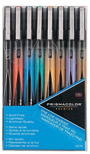 Prismacolor Premier Illustration Marker Set, Fine Tip, Assorted Colors, Set of 8