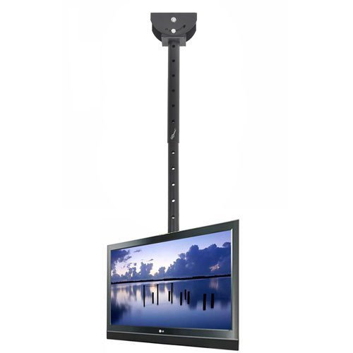 VideoSecu Adjustable Ceiling TV Mount Fits Most 26-65" LCD LED Plasma Monitor Flat Panel Screen Display with VESA 400x400 400x300 400x200 300x300 300x200 200x200mm MLCE7N 1JS