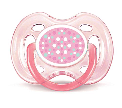 Philips Avent BPA Free Contemporary Freeflow Pacifier, Colors and Designs May Vary, 0-6 Months, 2 Count, Multicolor