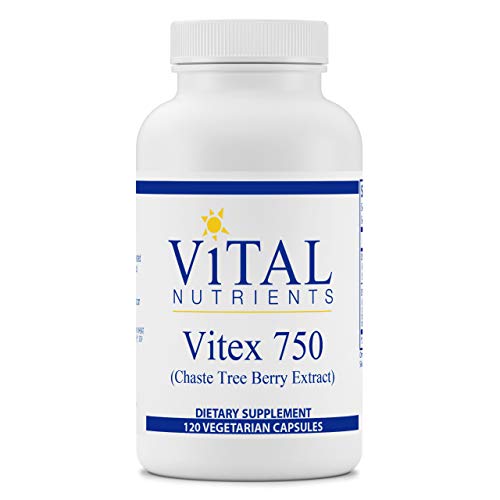 Vital Nutrients - Vitex 750 (Chaste Tree Berry Extract) - Female Hormone Support - 120 Vegetarian Capsules per Bottle