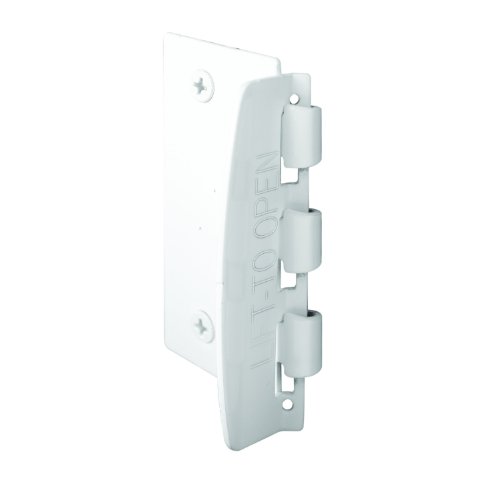 Prime-Line U 9888 Flip Action Door Lock - Reversible White Privacy Lock with Anti-Lock Out Screw for Child Safe Mode, 2-3/4"