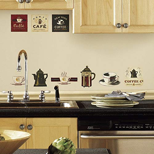 Book Cover RoomMates Repositionable Wall Stickers - Coffee House