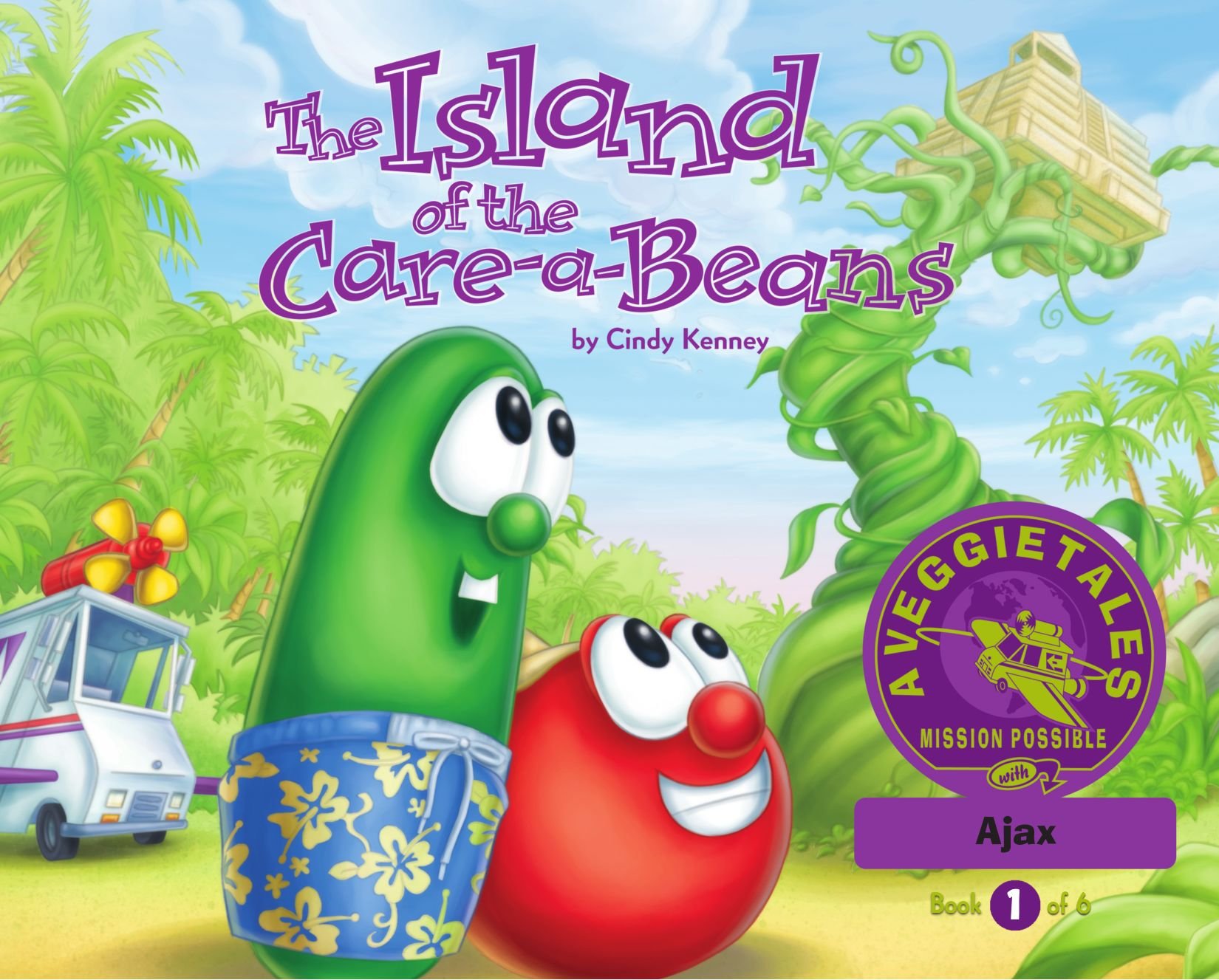 Book Cover The Island of the Care-a-Beans - VeggieTales Mission Possible Adventure Series #1: Personalized for Ajax (Boy)