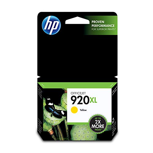 Book Cover HP 920XL Yellow Ink Cartridge (CD974AN) for HP Officejet 6000 6500 7000 7500