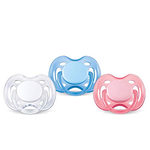 Book Cover Philips AVENT BPA Free Freeflow Pacifier, 0-6 Months, 2-count, assorted colors