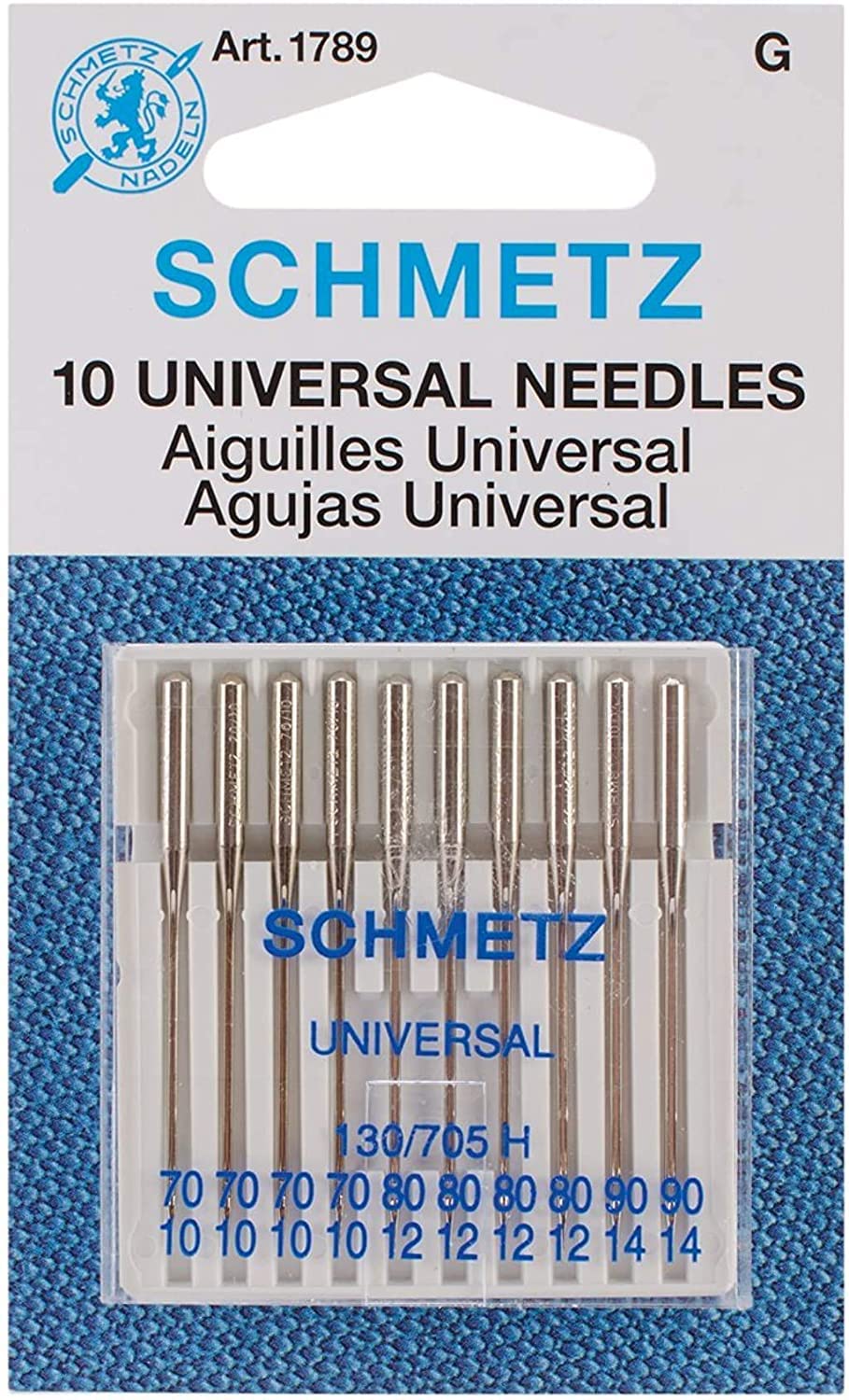 Euro-Notions Machine Universelle Aiguilles, Multicolore, 9.52 x 5.71 x 0.38 cm
