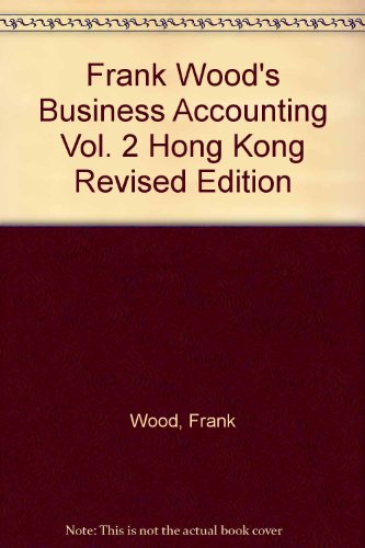 Frank Wood's Business Accounting Vol. 2 Hong Kong Revised Edition