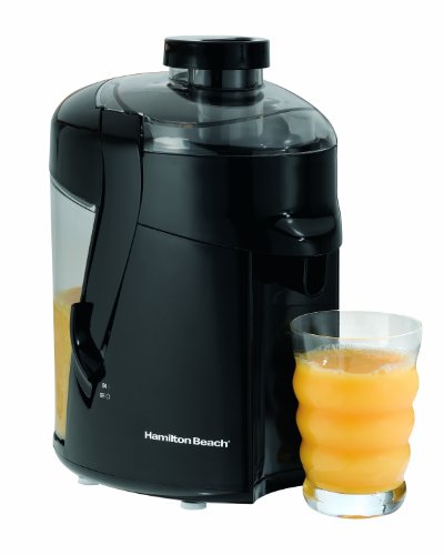 Hamilton Beach HealthSmart Juicer Machine, 2.4â€ Feed Chute, Centrifugal Extractor, Easy to Clean, BPA Free, 400W, Black (67801)