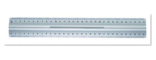 Wedo 0525235 Règle en aluminium avec poignée pour droitiers/gauchers 30 cm