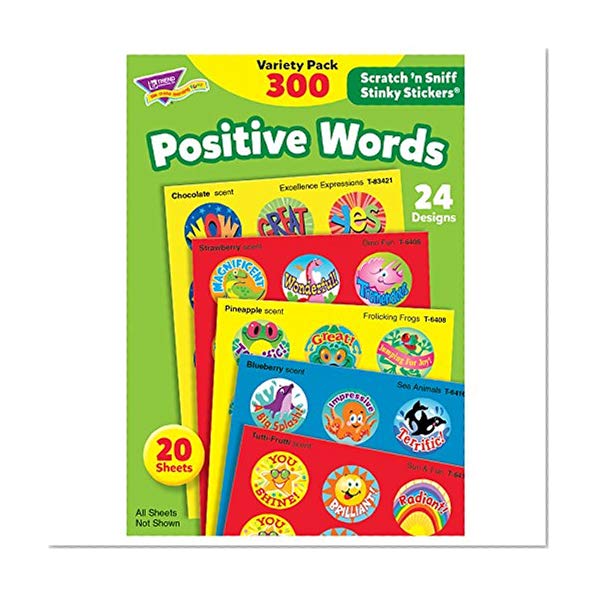 TREND enterprises, Inc. Positive Words Stinky Stickers Variety Pack, 300 ct