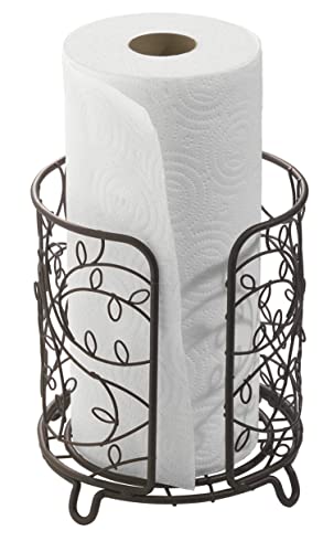 Book Cover iDesign Steel Free-Standing Paper Towel Holder, The Twigz Collection – 7.5