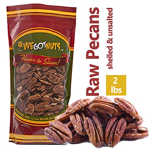 Book Cover Two Pounds Of Pecans Raw, Whole, Shelled, Raw, Natural, No Preservatives Added, Non-GMO, NO PPO, 100% Natural We Got Nuts