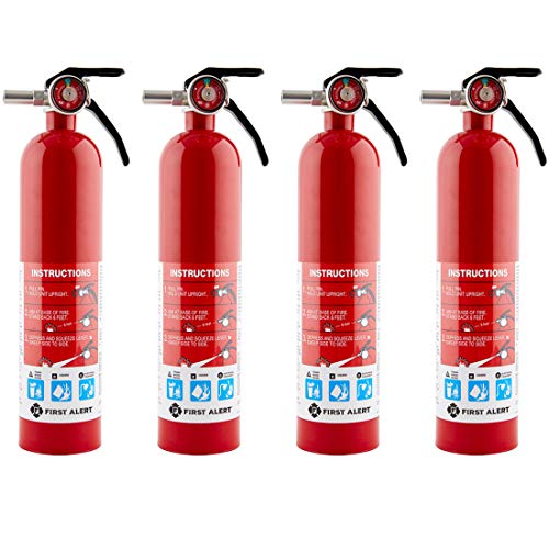 Book Cover First Alert Home1-4, First Alert  Standard Home Fire Extinguisher, Red 4pk