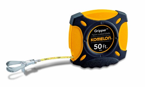 Komelon 9905 Gripper Closed Case Long Steel Tape Measure, 50-Feet