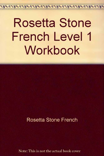 Rosetta Stone French Level 1 Workbook
