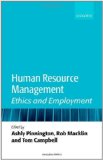 Human Resource Management: Ethics and Employment